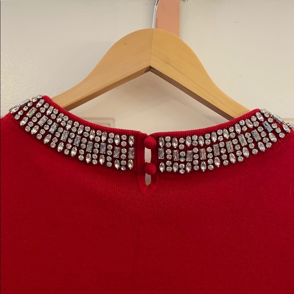 Talbots EMBELLISHED COTTON BLEND SWEATER Size M - Picture 7 of 8